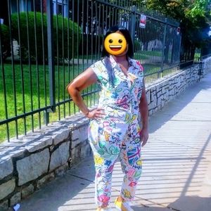 Dolce & Gabanna Graffiti Jean Outfit